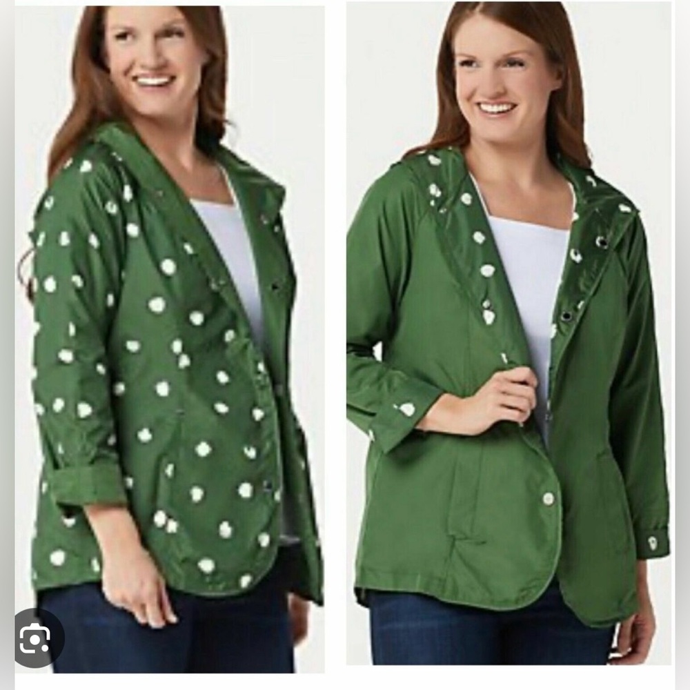 Isaac Mizrahi Live Reversible Anorak Rain Jacket - WMNS M‎